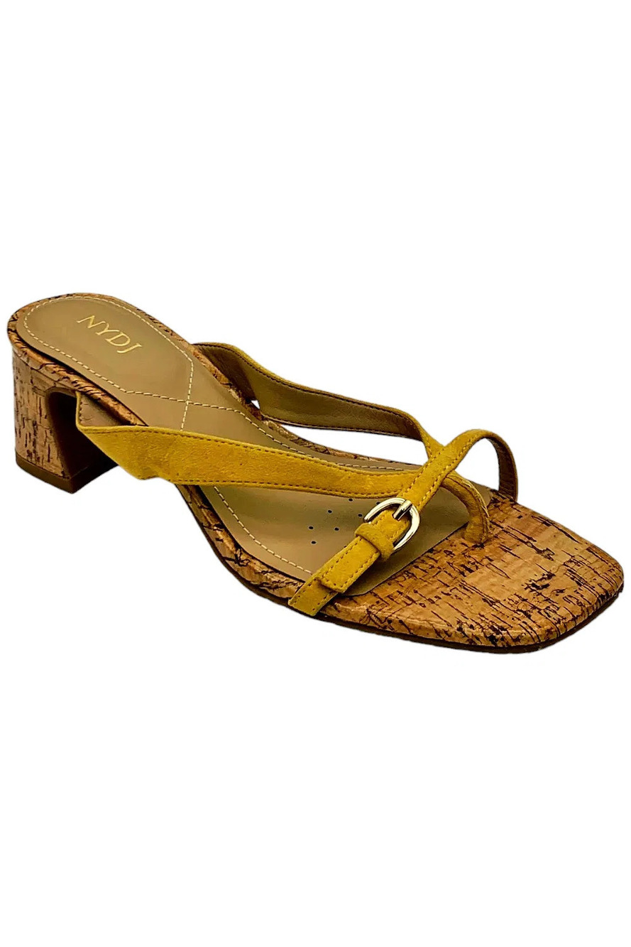 NYDJ Women's Glam Strappy Slip-On Sandal Dijon - Medium